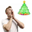 balon foliowy choinka merry christmas funny fashion 32 shp