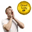 balon foliowy chrzest swiety stopki zloto czarny 18 rnd