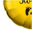balon foliowy chrzest swiety stopki zloto czarny 18 rnd