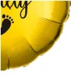 balon foliowy chrzest swiety stopki zloto czarny 18 rnd