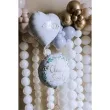 balon foliowy chrzest swiety zloty napis bialy partydeco 18 rnd