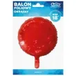 balon foliowy classic czerwony metalik godan 18 rnd