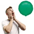 balon foliowy classic zielony amscan 18 rnd