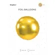 balon foliowy classic zloty partydeco 24 rnd