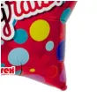 balon foliowy congrats czerwony w kropki takarakosan 15 str