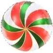 balon foliowy cukierek lizak czerwono zielony partydeco 14 rnd