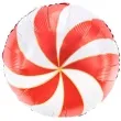 balon foliowy cukierek lizak czerwony partydeco 18 rnd