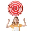 balon foliowy cukierek lizak spirala czerwony arpex 18 rnd