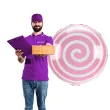 balon foliowy cukierek lizak spirala rozowy jasny arpex 18 rnd