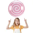 balon foliowy cukierek lizak spirala rozowy jasny arpex 18 rnd