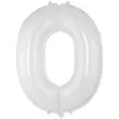 balon foliowy cyfra 0 bialy flexmetal 33 dgt