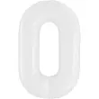balon foliowy cyfra 0 bialy jix 40 shp