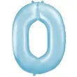 balon foliowy cyfra 0 blekitny partydeco 34 dgt