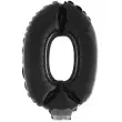 balon foliowy cyfra 0 czarny funny fashion 16 dgt