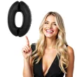 balon foliowy cyfra 0 czarny funny fashion 40 dgt