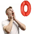 balon foliowy cyfra 0 czerwony funny fashion 40 dgt