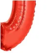 balon foliowy cyfra 0 czerwony funny fashion 40 dgt