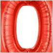 balon foliowy cyfra 0 czerwony funny fashion 40 dgt