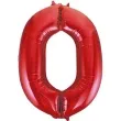 balon foliowy cyfra 0 czerwony unique 34 dgt