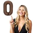 balon foliowy cyfra 0 dekoracja na urodziny brazowy matowy 34 dgt