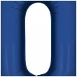 balon foliowy cyfra 0 dekoracja na urodziny granatowy matowy 34 dgt