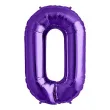 balon foliowy cyfra 0 fioletowy northstar balloons 34 dgt