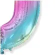balon foliowy cyfra 0 gradient pastelowy flexmetal 34 dgt