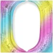 balon foliowy cyfra 0 gradient pastelowy flexmetal 34 dgt