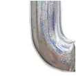 balon foliowy cyfra 0 holograficzna srebrna partypal 40 dgt