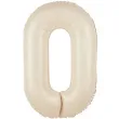 balon foliowy cyfra 0 kremowy 39 dgt