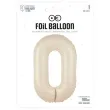 balon foliowy cyfra 0 kremowy 39 dgt