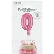 balon foliowy cyfra 0 micro rozowy godan 5 dgt