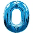 balon foliowy cyfra 0 niebieski qualatex 34 dgt