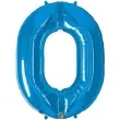 balon foliowy cyfra 0 niebieski qualatex 39 dgt