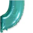 balon foliowy cyfra 0 niebieski tiffany flexmetal 34 dgt