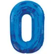 balon foliowy cyfra 0 niebieski unique 34 dgt