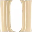 balon foliowy cyfra 0 pastel bezowy partydeco 34 dgt