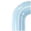 balon foliowy cyfra 0 pastel blekitny partydeco 34 dgt