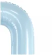 balon foliowy cyfra 0 pastel blekitny partydeco 34 dgt