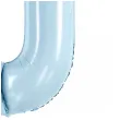 balon foliowy cyfra 0 pastel blekitny partydeco 34 dgt