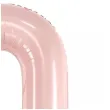 balon foliowy cyfra 0 pastel rozowy jasny partydeco 34 dgt