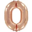 balon foliowy cyfra 0 rozowe zloto flexmetal 34 dgt