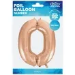 balon foliowy cyfra 0 rozowe zloto godan 45 dgt
