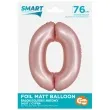 balon foliowy cyfra 0 rozowy matowy godan 30 dgt