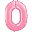 balon foliowy cyfra 0 rozowy partydeco 34 dgt