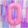 balon foliowy cyfra 0 rozowy partydeco 34 dgt