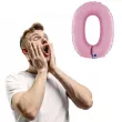 balon foliowy cyfra 0 rozowy pastel grabo 26 dgt