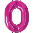 balon foliowy cyfra 0 rozowy qualatex 39 dgt