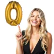 balon foliowy cyfra 0 satynowa zloty godan 14 dgt