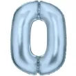balon foliowy cyfra 0 satynowy niebieski amscan 34 dgt